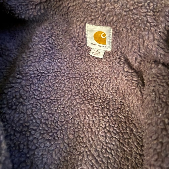 Carhartt Dark Purple Hooded Coat - Picture 5 of 7